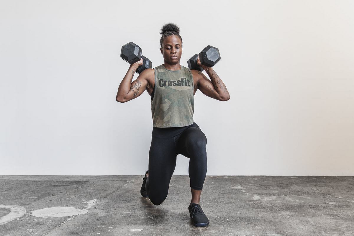 Nobull Crossfit® Muscle Women's Tank Tops Green Camo | Australia (BX1049)